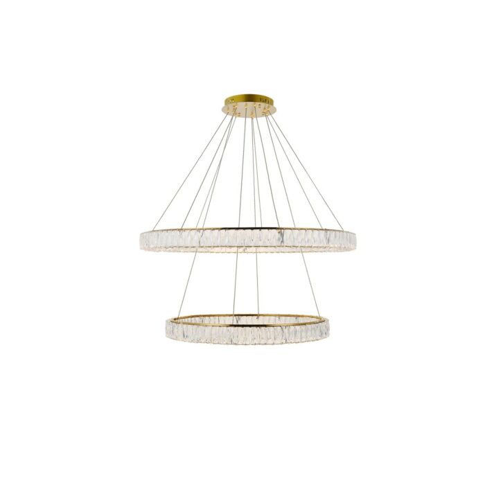 Monroe LED Chandelier in Gold