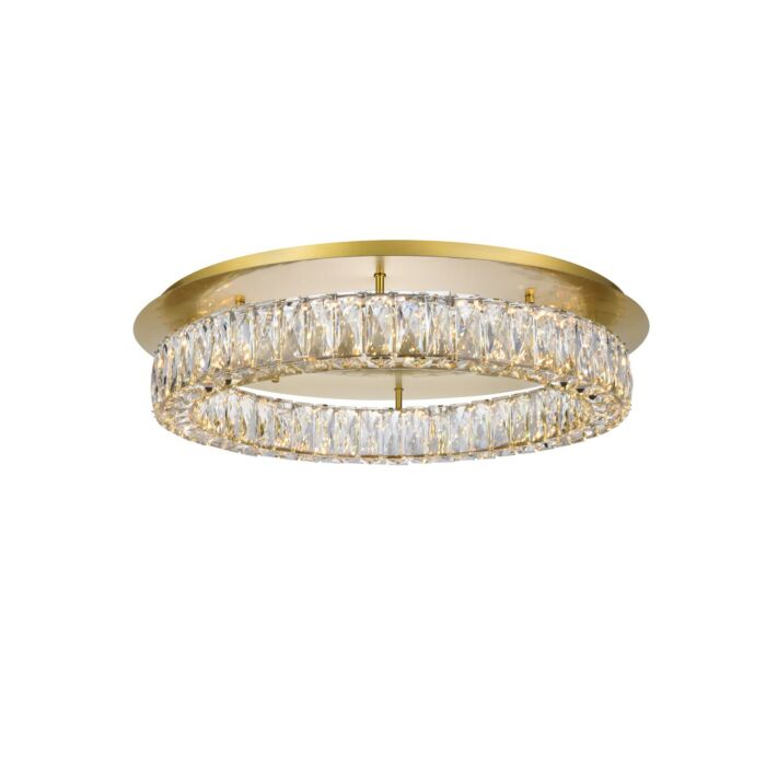 Monroe LED Flush Mount in Gold