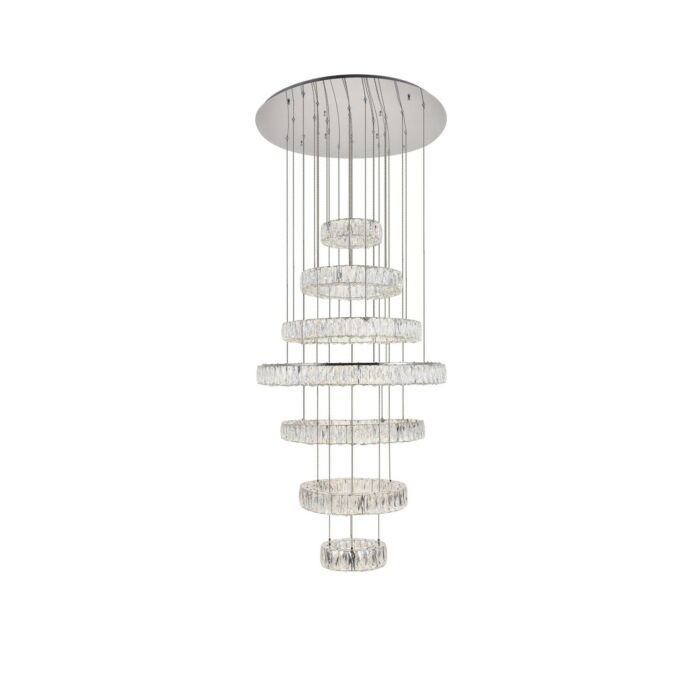Monroe LED Chandelier in Chrome