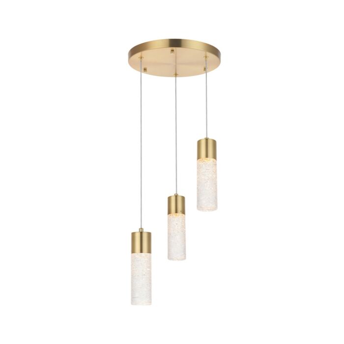 Constellation 3-Light LED Pendant in Gold