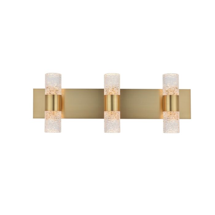 Vega 6-Light LED Wall Sconce in Gold