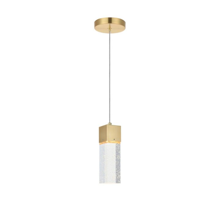 Novastella 1-Light LED Pendant in Gold
