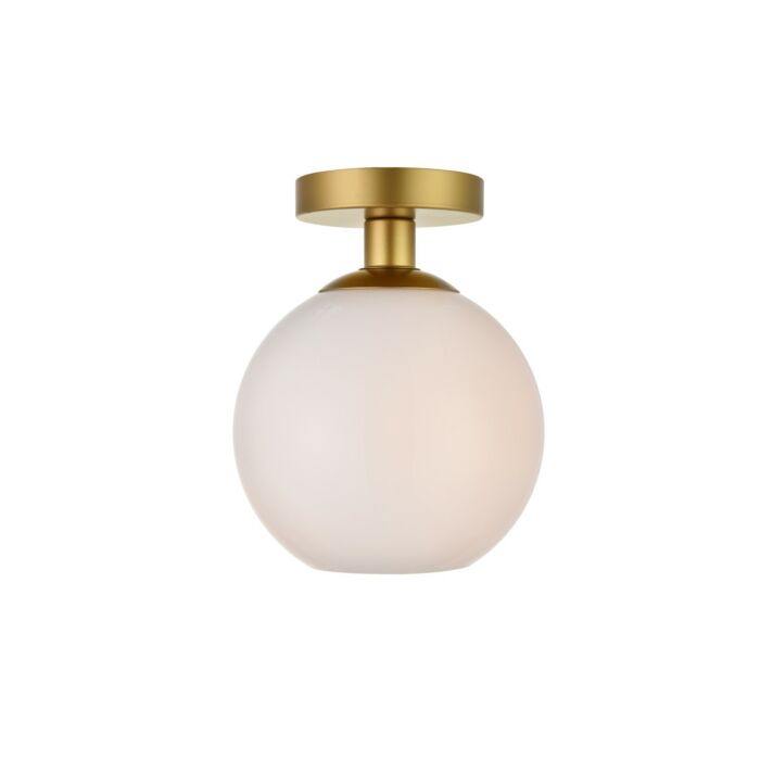 BAXTER 1-Light Flush Mount in Brass