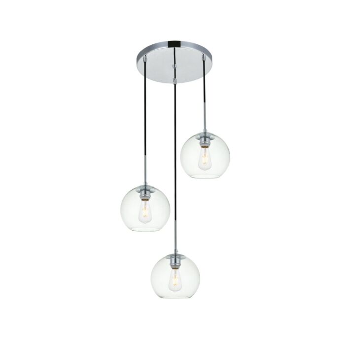 BAXTER 3-Light Pendant in Chrome