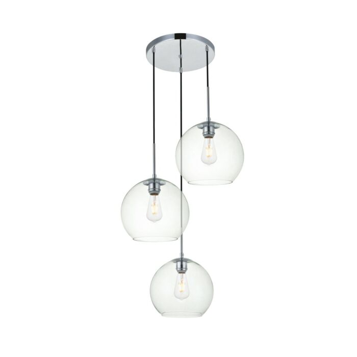 BAXTER 3-Light Pendant in Chrome