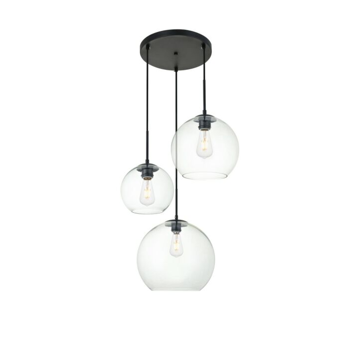 BAXTER 3-Light Pendant in Black
