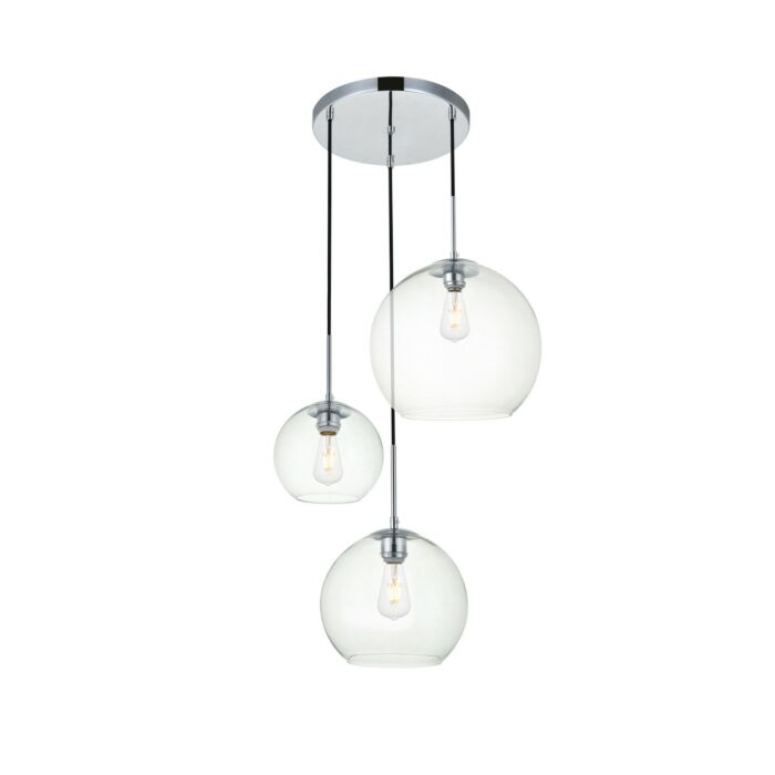 BAXTER 3-Light Pendant in Chrome