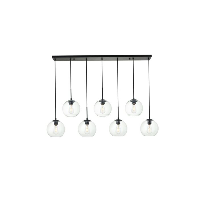 BAXTER 7-Light Pendant in Black