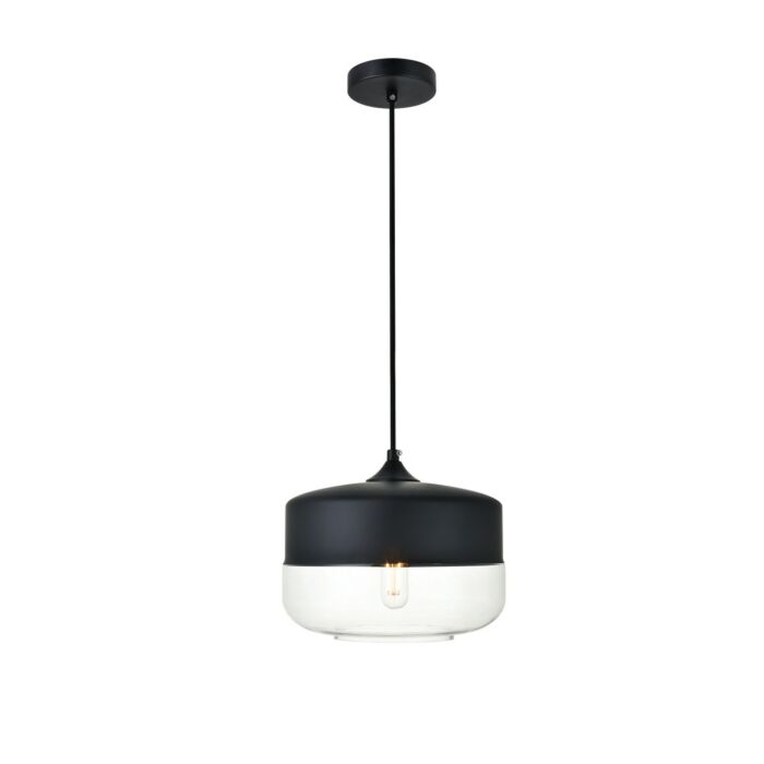 ASHWELL 1-Light Pendant in Black