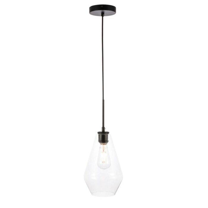 Gene 1-Light Pendant in Black