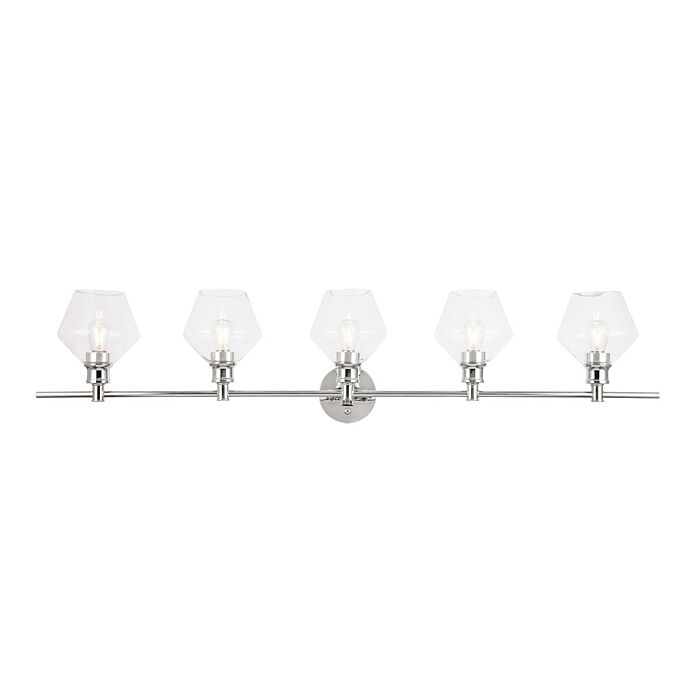 Gene 5-Light Wall Sconce in Chrome