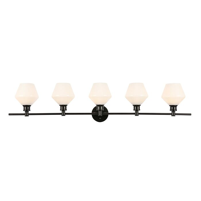 Gene 5-Light Wall Sconce in Black