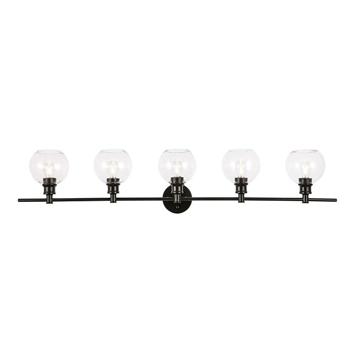 Collier 5-Light Wall Sconce in Black