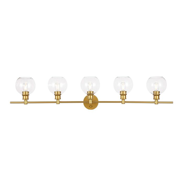 Collier 5-Light Wall Sconce in Brass