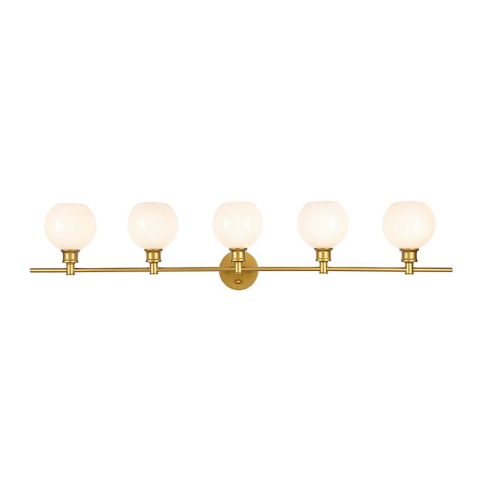 Collier 5-Light Wall Sconce in Brass