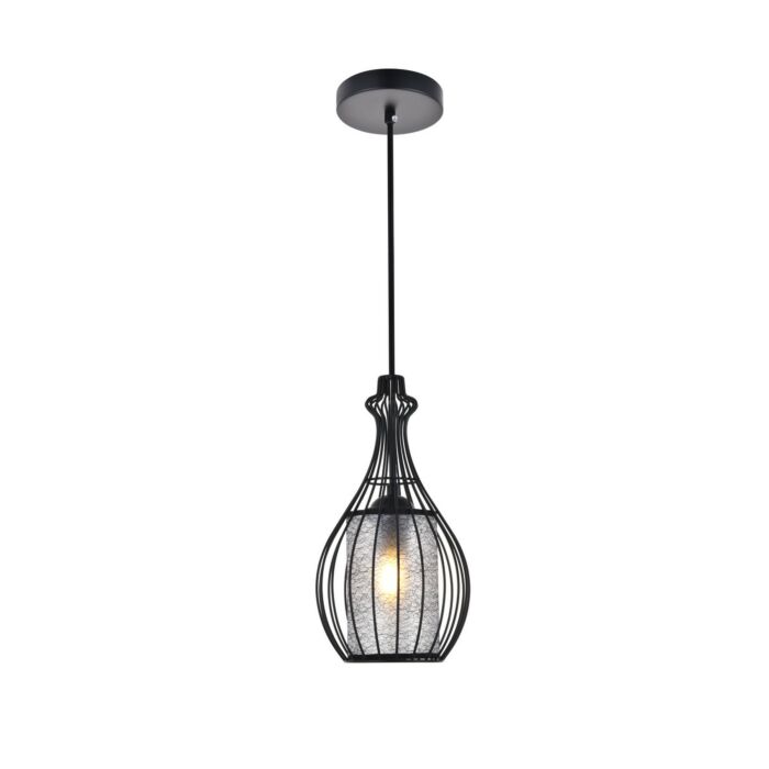 Miya 1-Light Pendant in Black