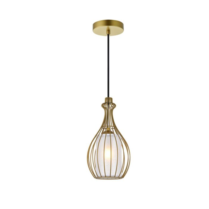 Miya 1-Light Pendant in Brass