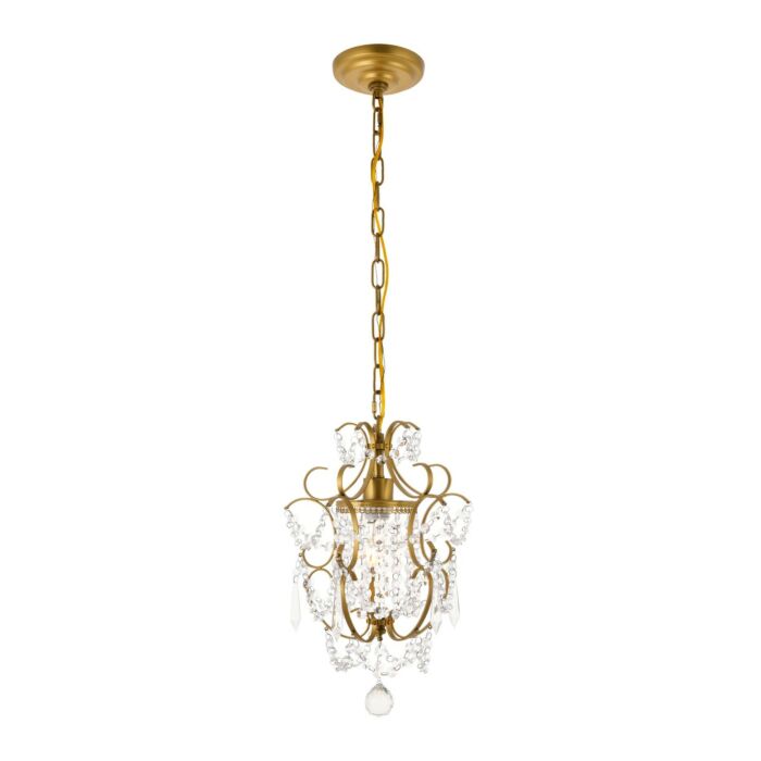 Kirin 1-Light Pendant in Brass