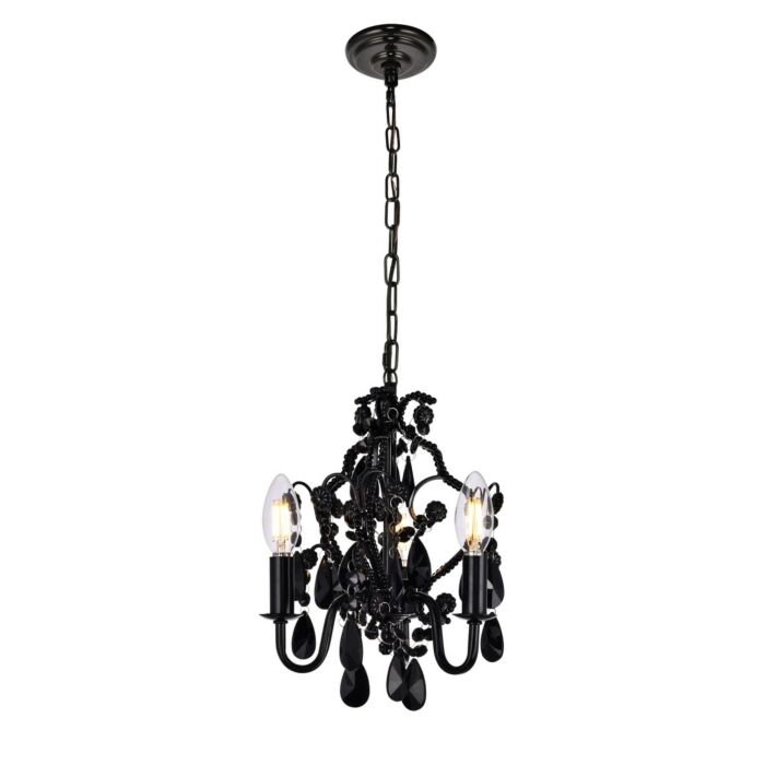 Karter 3-Light Pendant in Black