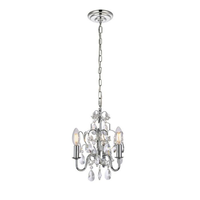 Kaede 3-Light Pendant in Chrome