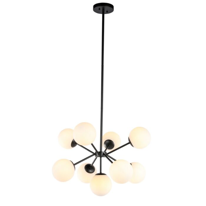 Jupiter 9-Light Pendant in Black