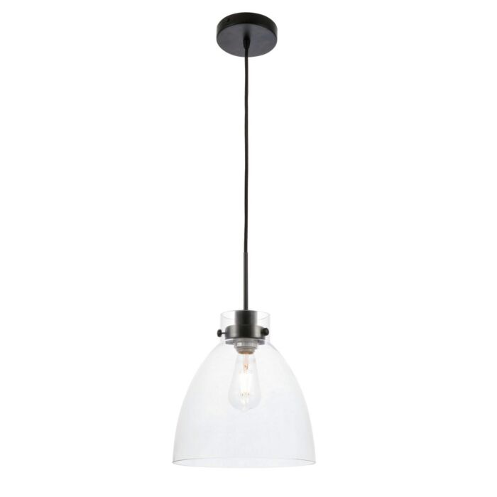 Frey 1-Light Pendant in Black