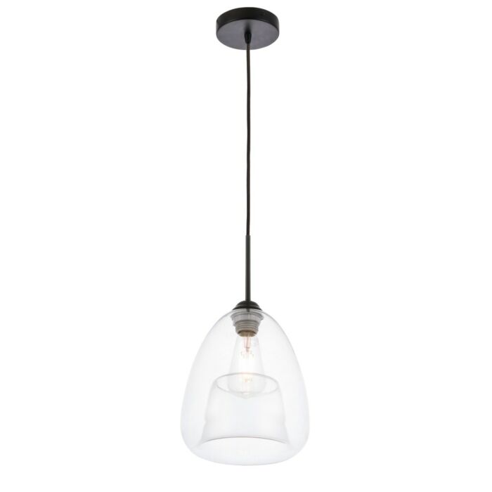 Kason 1-Light Pendant in Black