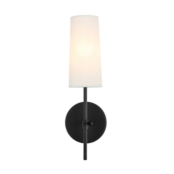 Mel 1-Light Wall Sconce in black