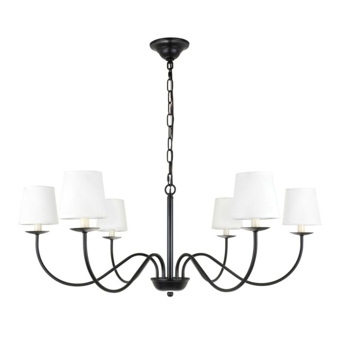 Eclipse 6-Light Chandelier in Black