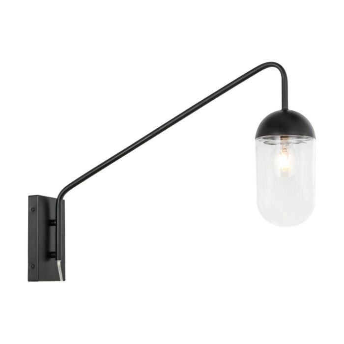 Kace 1-Light Wall Sconce in Black