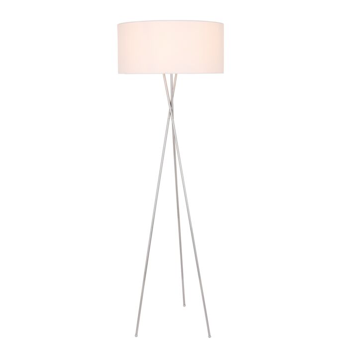 Cason 1-Light Floor Lamp in Silver
