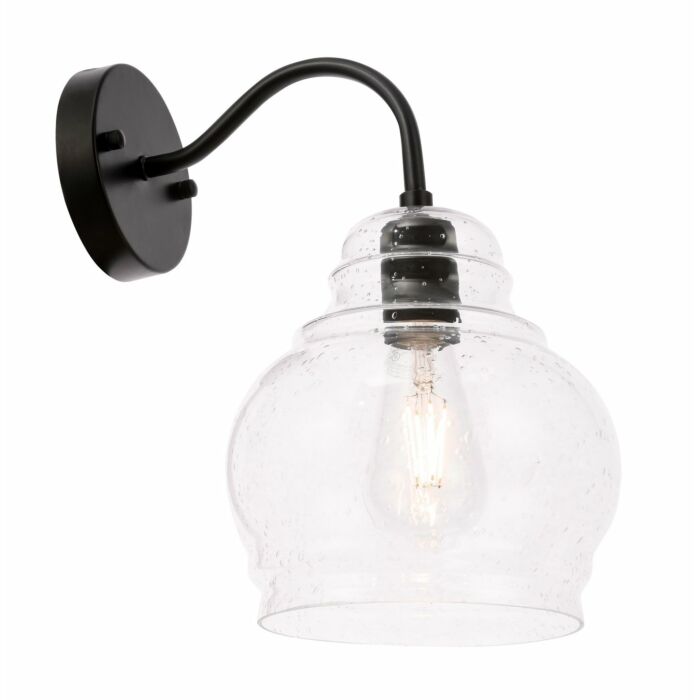 Pierce 1-Light Wall Sconce in Black