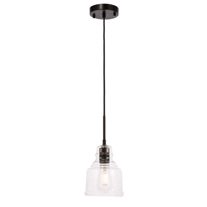 Pierce 1-Light Pendant in Black