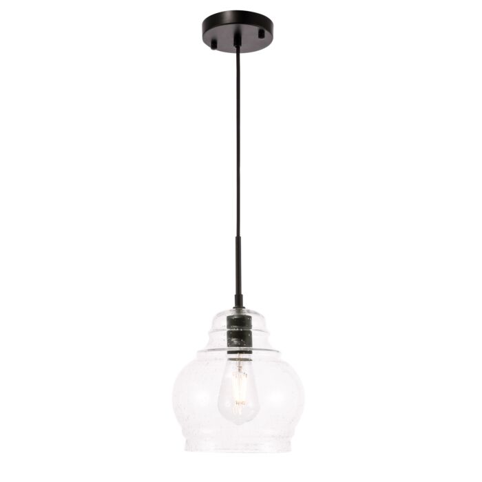 Pierce 1-Light Pendant in Black