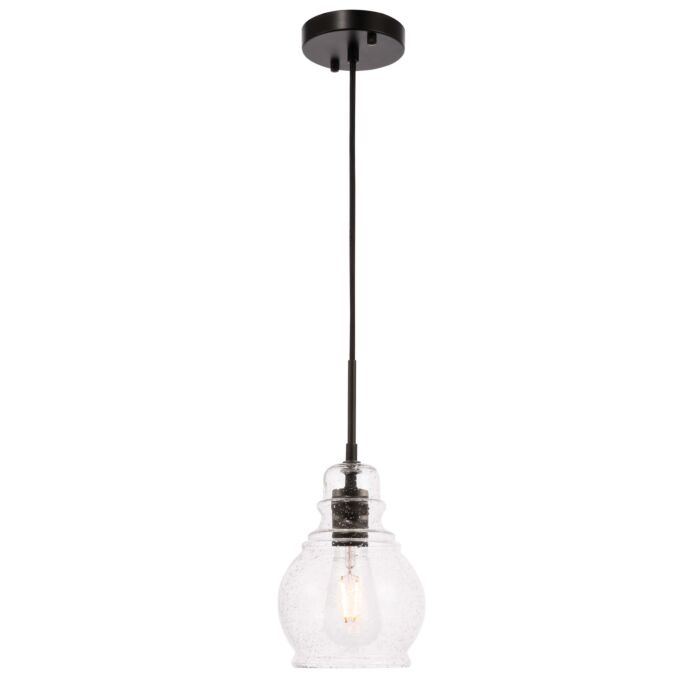 Pierce 1-Light Pendant in Black