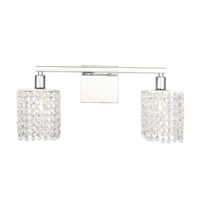 Phineas 2-Light Wall Sconce in Chrome