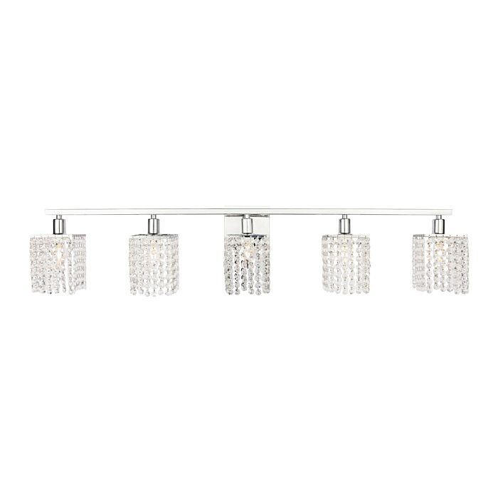 Phineas 5-Light Wall Sconce in Chrome
