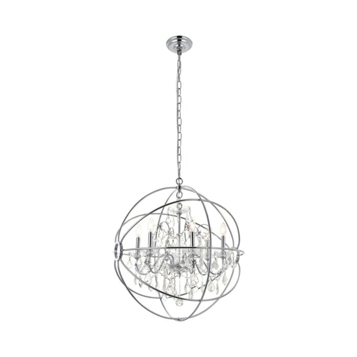Cordelia 6-Light Pendant in Chrome