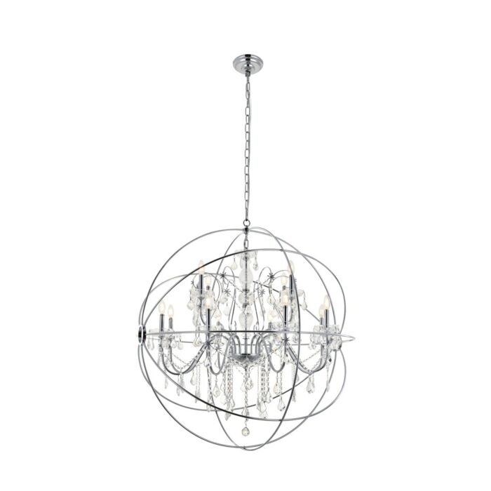 Cordelia 12-Light Pendant in Chrome
