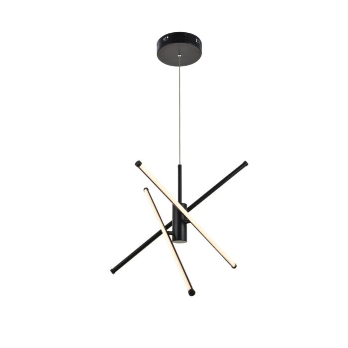 Sonya 3-Light LED Pendant in Black