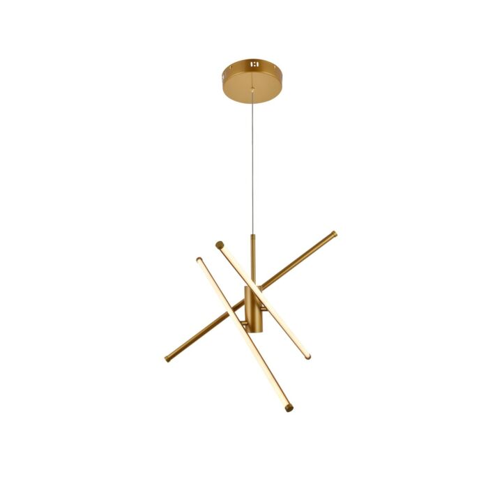 Sonya 3-Light LED Pendant in Gold
