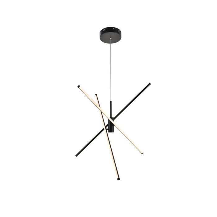 Sonya 3-Light LED Pendant in Black