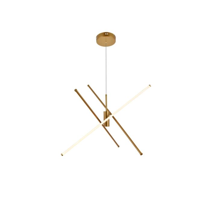 Sonya 3-Light LED Pendant in Gold