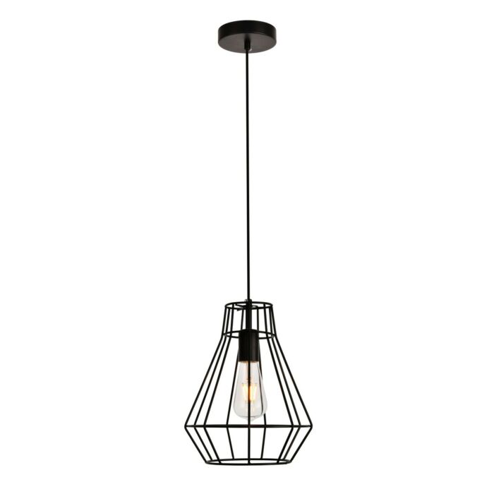Jago 1-Light Pendant in Black