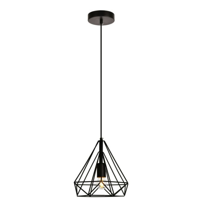 Jago 1-Light Pendant in Black