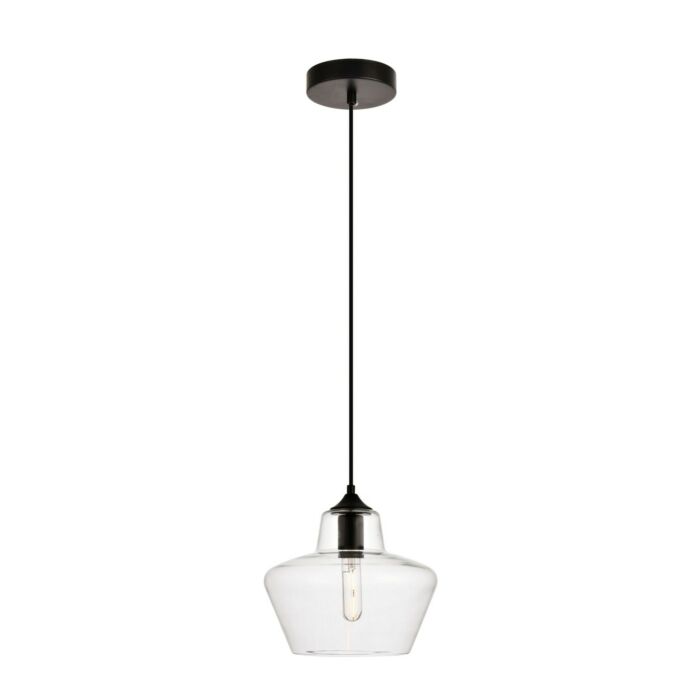Placido 1-Light Pendant in Black