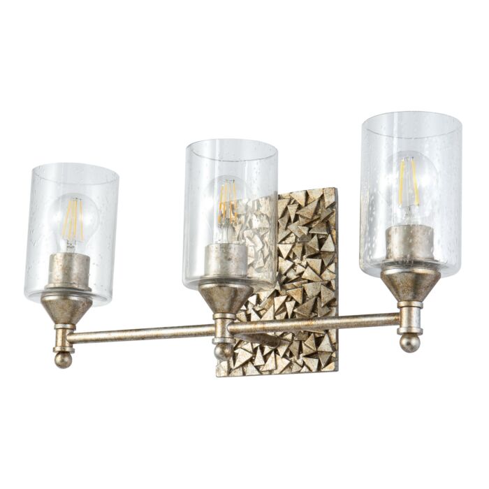 Mosaic 3-Light Bathroom Vanity Light in Silver