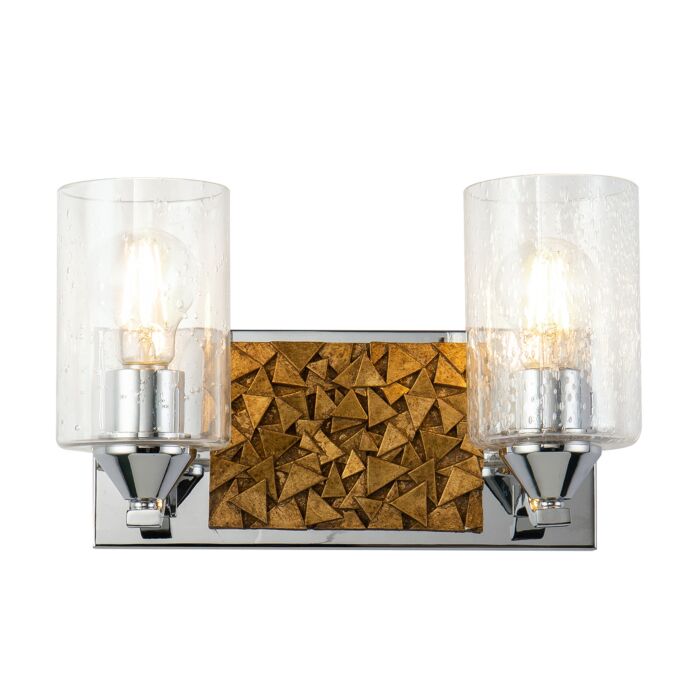 Bocage 2-Light Bathroom Vanity Light in Polished Chrome