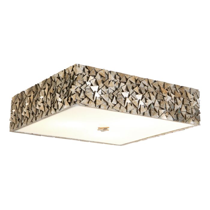 Mosaic 4-Light Flush Mount in Silver