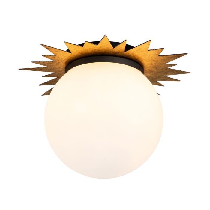 Soleil 3-Light Flush Mount in WZC+Gold